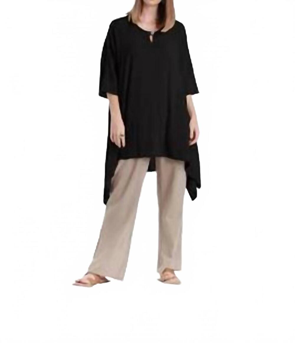 NEW OH MY GAUZE! bunny flowing blouse in black